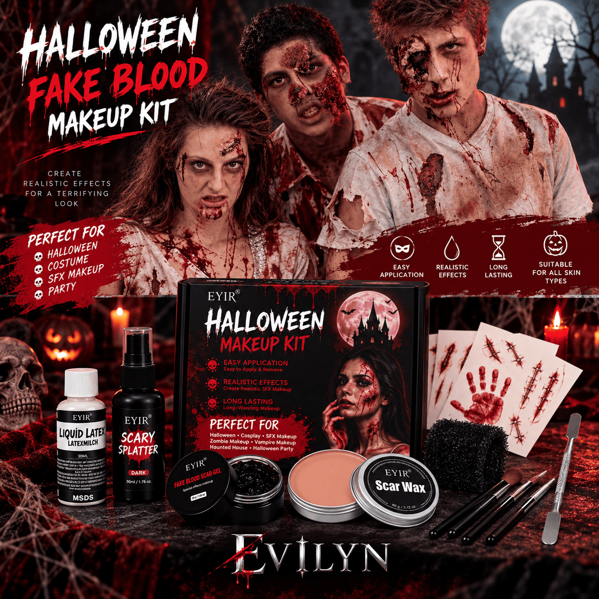 Eyir - The Halloween Makeup Kit 🎃