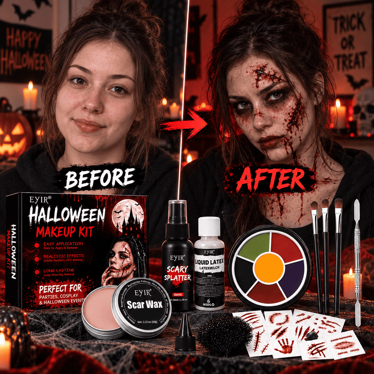 Eyir - The Halloween Makeup Kit 🎃